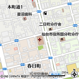仙台法務局　会社法人登記申請に関するお問い合わせ周辺の地図