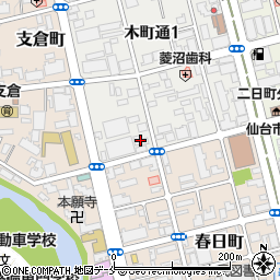 ファミリーマート仙台木町通一丁目店周辺の地図