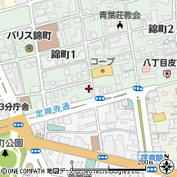 リパーク仙台錦町１丁目駐車場周辺の地図