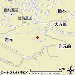 宮城県仙台市青葉区上愛子岩元周辺の地図