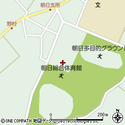 朝日地区公民館周辺の地図