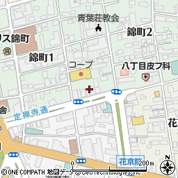 佐世保バーガー仙台錦町店周辺の地図