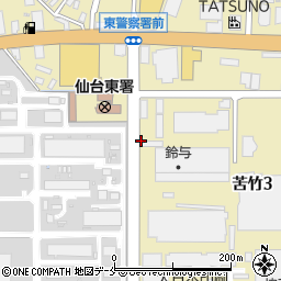株式会社カネサ藤原屋　苦竹ショールーム周辺の地図