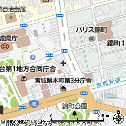 太陽生命仙台本町ビル周辺の地図