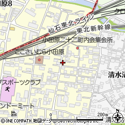 宮城県仙台市宮城野区小田原3丁目周辺の地図