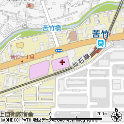 カレーハウスＣｏＣｏ壱番屋ラウンドワン仙台苦竹店周辺の地図