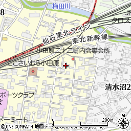 宮城県仙台市宮城野区小田原3丁目8周辺の地図