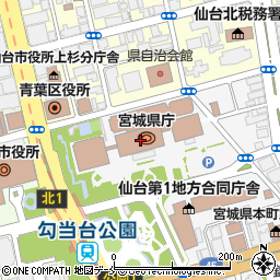 ローソン宮城県庁店周辺の地図