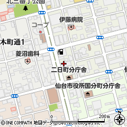前田建設工業株式会社　東北支店・見積チーム周辺の地図