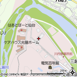 仙台市　三居沢交通公園周辺の地図