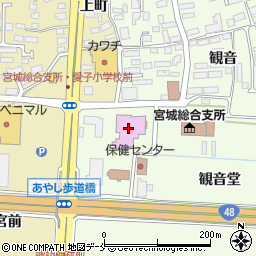 仙台市広瀬図書館周辺の地図