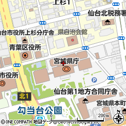 宮城県庁　農政部農村整備課事業経理班周辺の地図