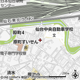 仙台中央自動車学校周辺の地図