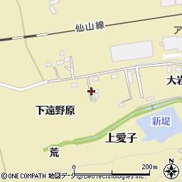 宮城県仙台市青葉区上愛子大岩周辺の地図