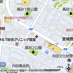 ダイコー通産株式会社　仙台営業所周辺の地図