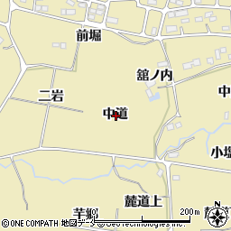 宮城県仙台市青葉区上愛子中道周辺の地図