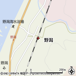 新潟県村上市野潟周辺の地図