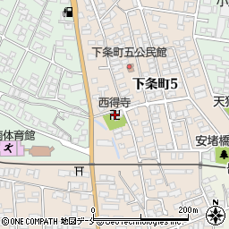 西得寺周辺の地図