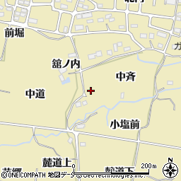 宮城県仙台市青葉区上愛子中斉周辺の地図