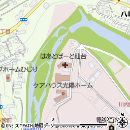 仙台市役所　健康福祉局・障害福祉部はあとぽーと仙台・精神保健福祉総合センター周辺の地図