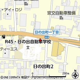 吉野家 ４５号線仙台日の出町店周辺の地図