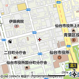仙台市役所　環境局施設課課長周辺の地図