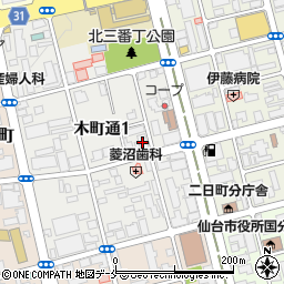 株式会社ドッドウェルビー・エム・エス　仙台支店周辺の地図