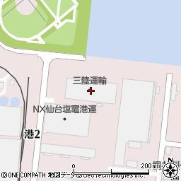 三陸運輸仙台港物流センター周辺の地図