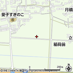 宮城県仙台市青葉区下愛子稲荷前周辺の地図