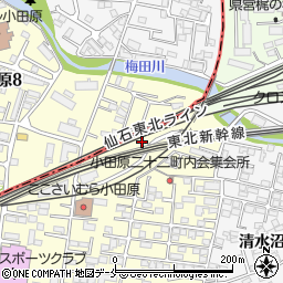 宮城県仙台市宮城野区小田原3丁目3周辺の地図