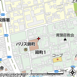ピースフル錦町駐車場周辺の地図
