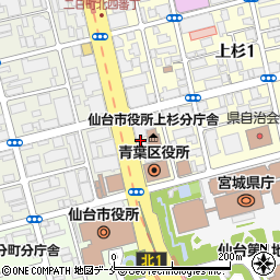 カギの救急車勾当台店周辺の地図
