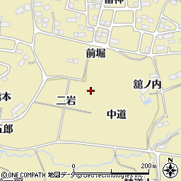 宮城県仙台市青葉区上愛子二岩周辺の地図