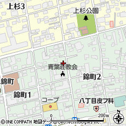 タイムズ仙台錦町第２駐車場周辺の地図