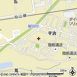 宮城県仙台市青葉区上愛子平治周辺の地図