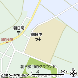 村上市立朝日中学校周辺の地図
