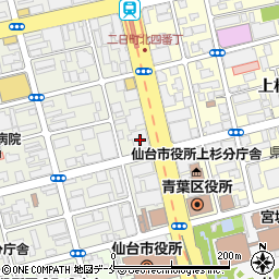 仙台市役所　建設局公園課建設係周辺の地図