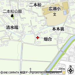 宮城県仙台市青葉区下愛子畑合周辺の地図
