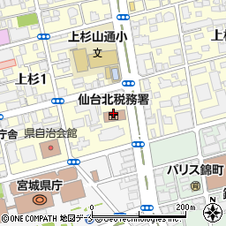 仙台国税局診療所周辺の地図