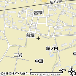 宮城県仙台市青葉区上愛子前堀周辺の地図