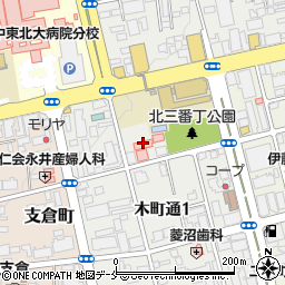 宏人会木町病院周辺の地図