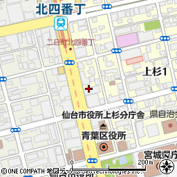 セブンイレブン仙台上杉勾当台通り店周辺の地図