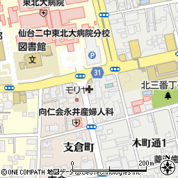 アフラックサービスショップ　日本調剤木町通店周辺の地図