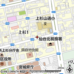 リパーク仙台上杉１丁目第４駐車場周辺の地図