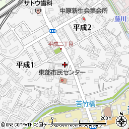 仙台苦竹郵便局周辺の地図
