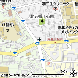 仙台銀行八幡町寮周辺の地図