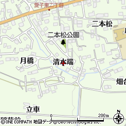 宮城県仙台市青葉区下愛子清水端周辺の地図