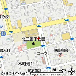 仙台北警察署木町通交番周辺の地図
