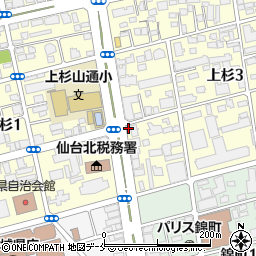 イオンエクスプレス仙台上杉３丁目店周辺の地図