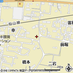 宮城県仙台市青葉区上愛子車21周辺の地図